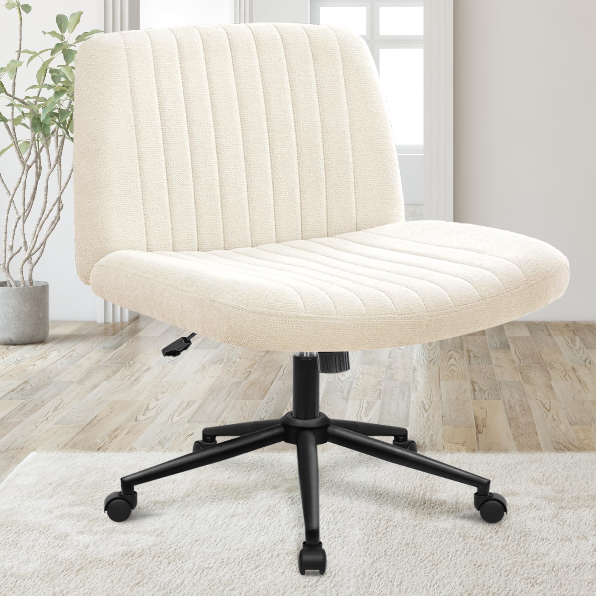 Armless Chairs Adjustable Height Desk Chair With Wheels Modern