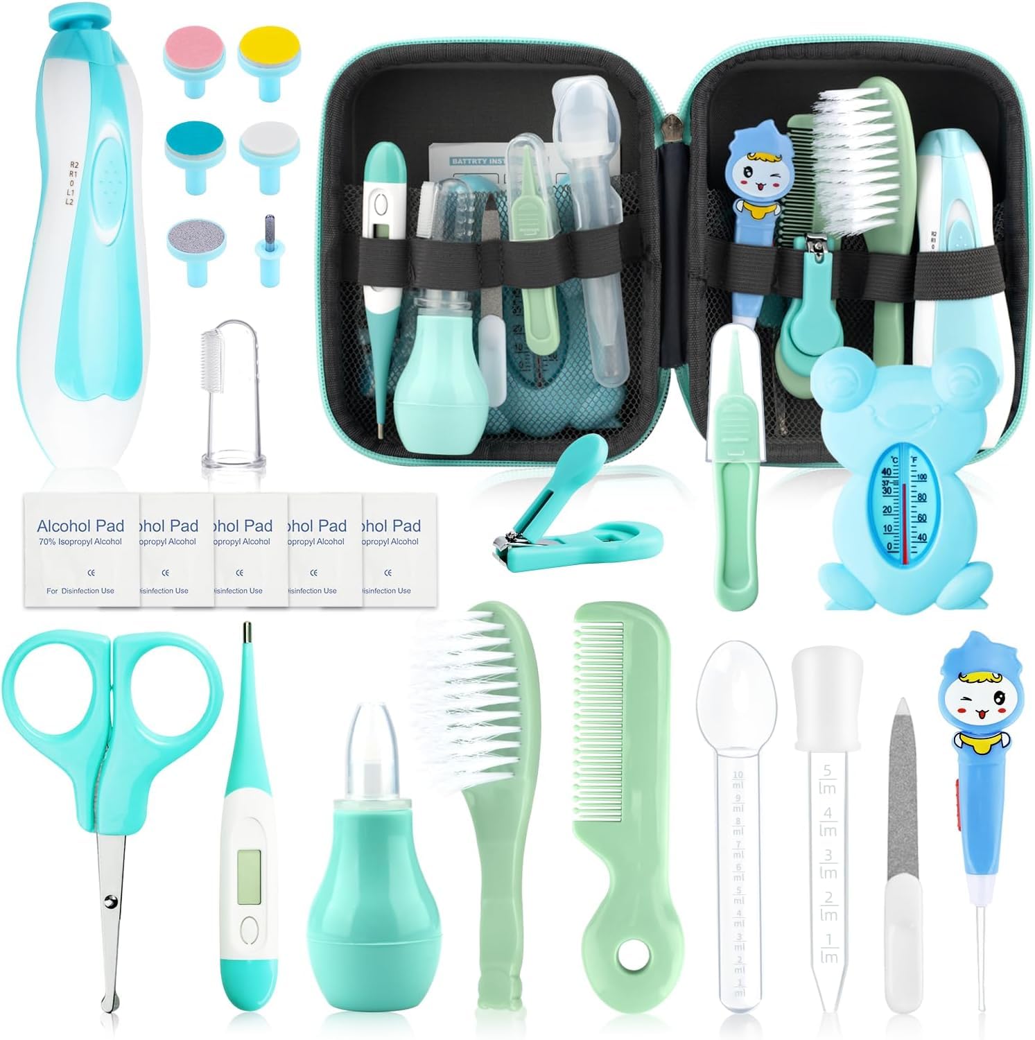 10 Pcs Baby Grooming Baby Healthcare Kit For Newborn Baby Nail Clipper Scissors Hair Comb Brush Nose Cleaner Safety For Toddler Infant Nursing Grooming | SY Bazzar