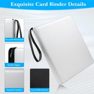 Wot i WOT I Trading Card Binder, 900 Pockets Baseball Card Binder Sleeves with Zipper, Double Sided Pockets Card Holder Carry Card Cas Wot i WOT I Trading Card Binder, 900 Pockets Baseball Card Binder Sleeves with Zipper, Double Sided Pockets Card Holder Carry Card Cas