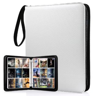 Wot i WOT I Trading Card Binder, 900 Pockets Baseball Card Binder Sleeves with Zipper, Double Sided Pockets Card Holder Carry Card Cas Wot i WOT I Trading Card Binder, 900 Pockets Baseball Card Binder Sleeves with Zipper, Double Sided Pockets Card Holder Carry Card Cas