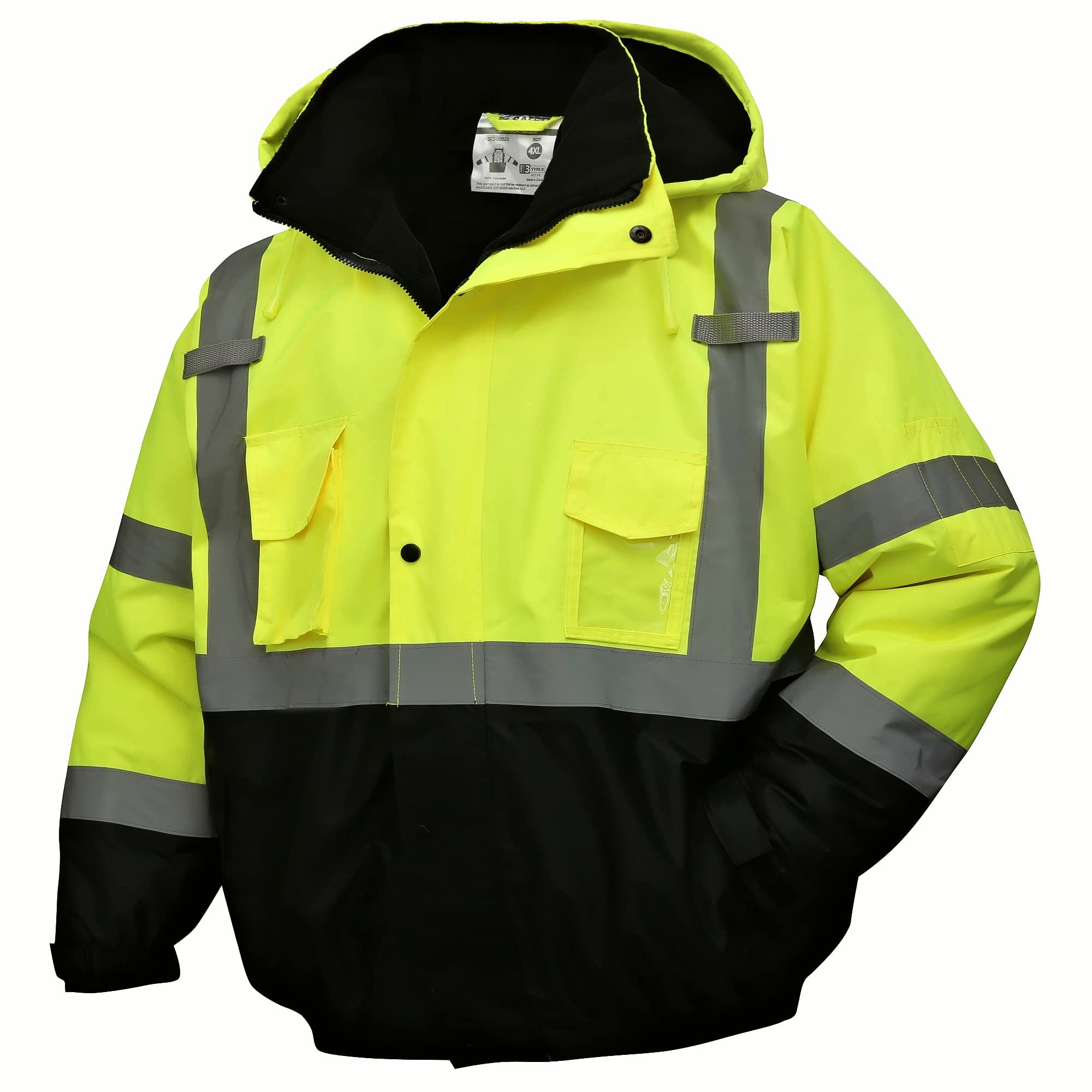 Yellow Reflector Jacket 1+ Thousand Reflector Jackets Royalty-Free