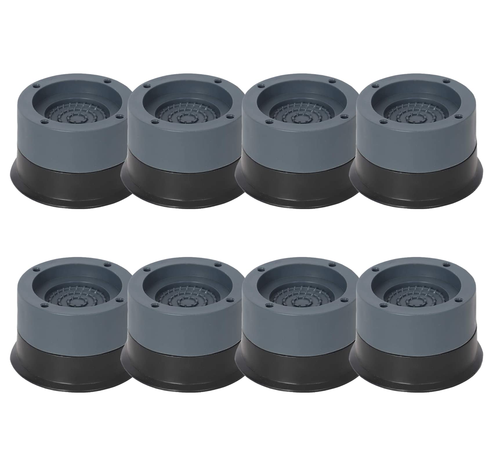 SRXAMZus Anti Vibration Pads, 8pcs Washing Machine Base Foot Pads, Non Slip Heighten Shock and Noise Cancelling Mat for Washer and Dryer