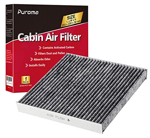 Puroma Cabin Air Filter with Activated Carbon, Replacement for CP134, CF10134, Compatible with Honda, CR-V, Civic, Accord, Odyssey, Pilot, Crosstour, Passport, Acura ILX, MDX, RDX, RLX, TLX
