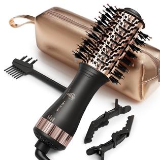Hair trends Dual Voltage Travel Curling Hair Dryer, Mini Hot Air