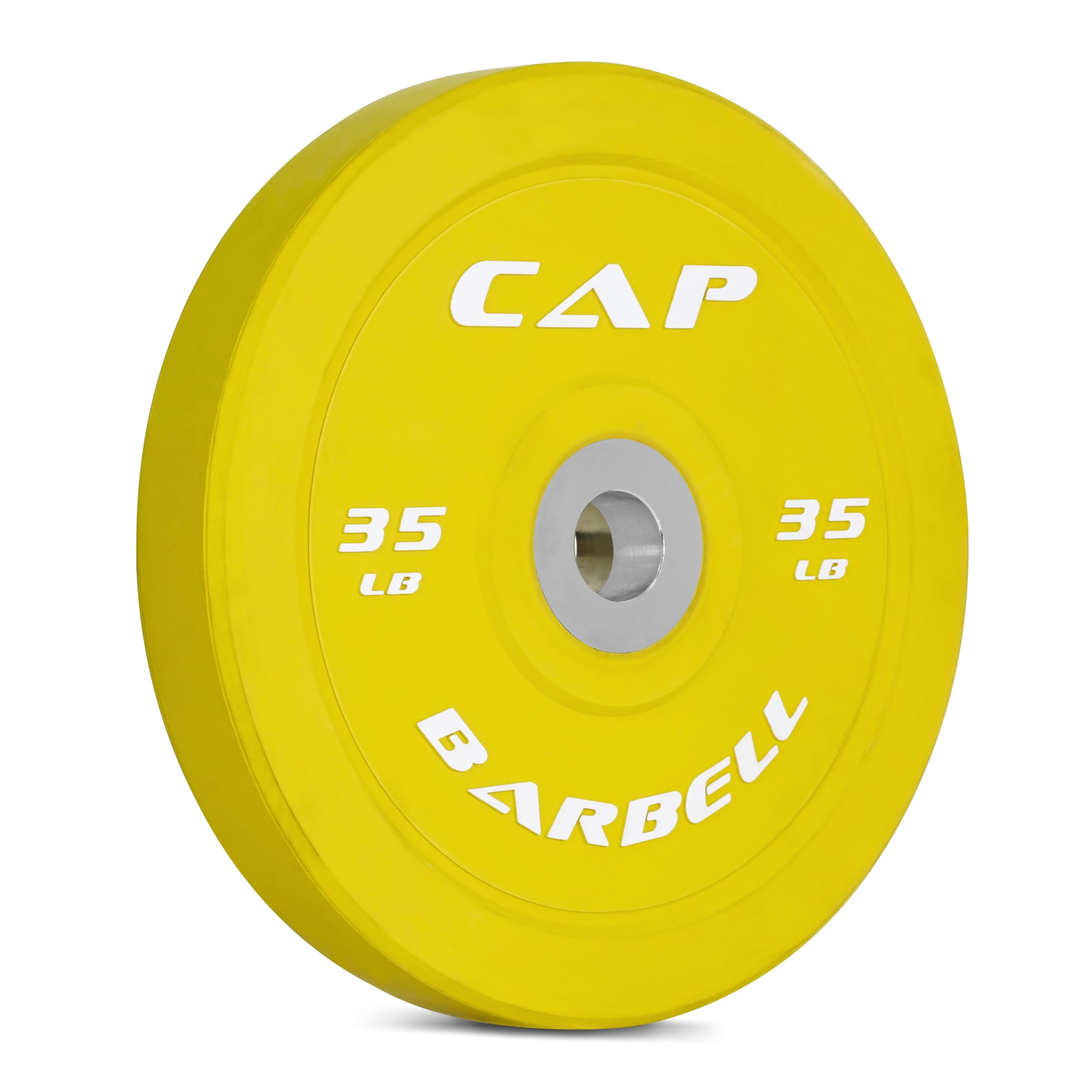 Cap Barbell CAP Barbell Best Olympic Bumper Plate, Yellow, 35 lb