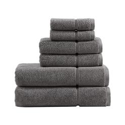 Beachland Solid Color Beach Towel - 30x60 Inches, 100% Cotton, Extra Soft & Absorbent (Black)
