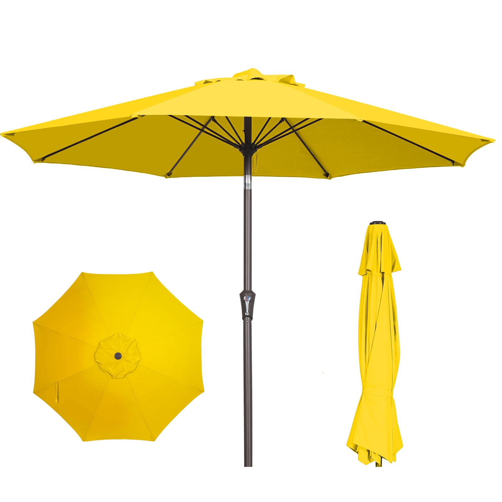 amazon yellow patio umbrella 5.9ft Boho Beach With Fringe Striped Umbrella UV Protection Portable Outdoor Umbrella Rain Proof Pool Umbrella With Tilt Tassel Umbrella 8 Ribs For Sand Camping Garden Deck and whether you put it on the patio of your restaurant or out by the pool at home Yellow Fringe Patio Umbrella Tilt