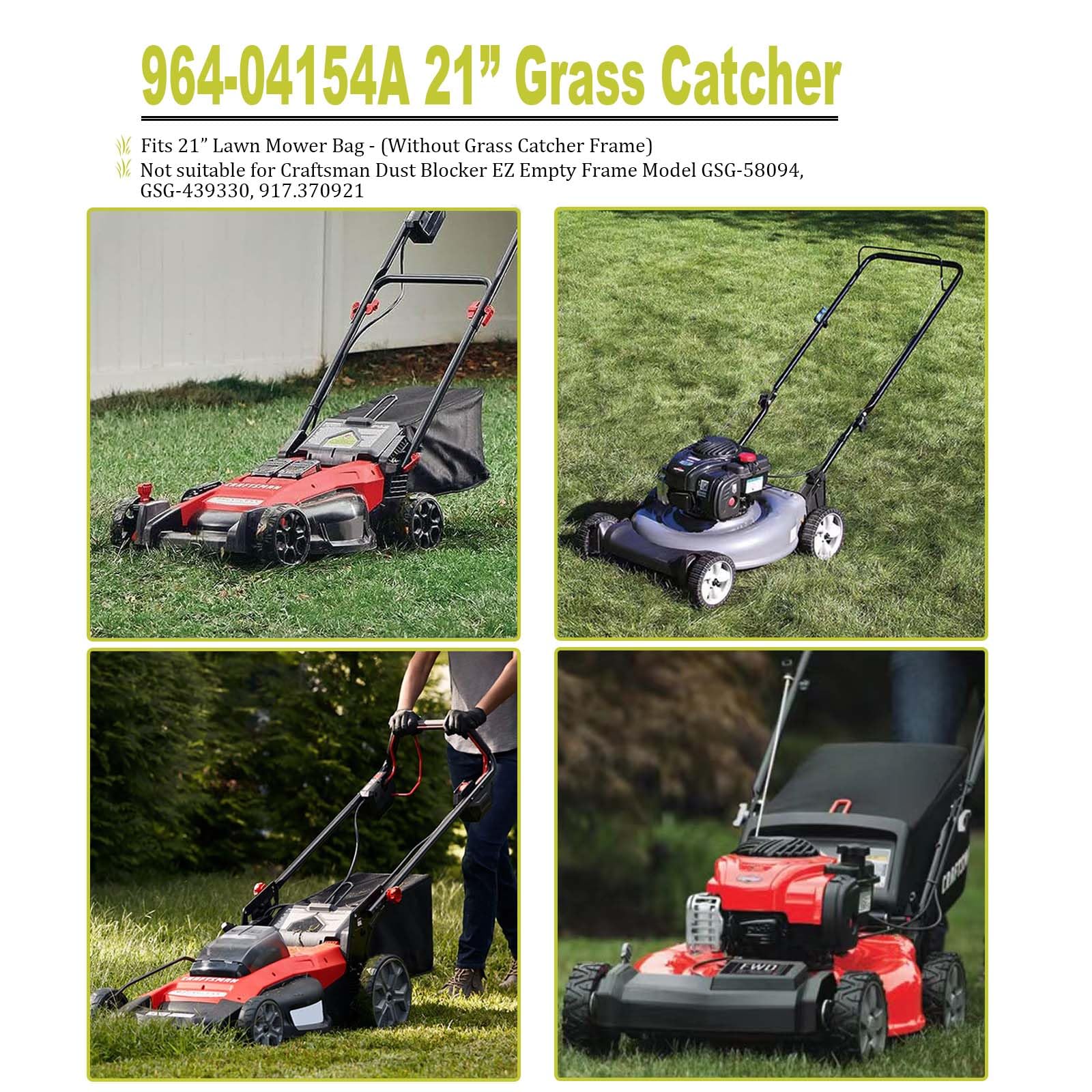 Craftsman Lawn Yard Machine Lawn Mower Replacement Bag MTD 964