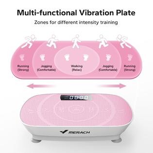 MERACH Vibration Plate Exercise Machine, Whole Body Workout Equipment for Women, Bluetooth and Silicone Pedal, Vibration MERACH Vibration Plate Exercise Machine, Whole Body Workout Equipment for Women, Bluetooth and Silicone Pedal, Vibration