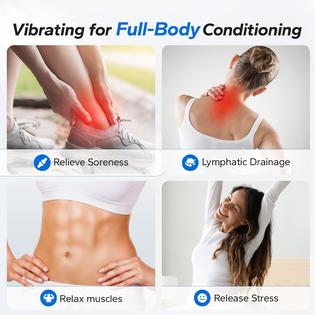 MERACH Vibration Plate Exercise Machine, Whole Body Workout Equipment for Women, Bluetooth and Silicone Pedal, Vibration MERACH Vibration Plate Exercise Machine, Whole Body Workout Equipment for Women, Bluetooth and Silicone Pedal, Vibration
