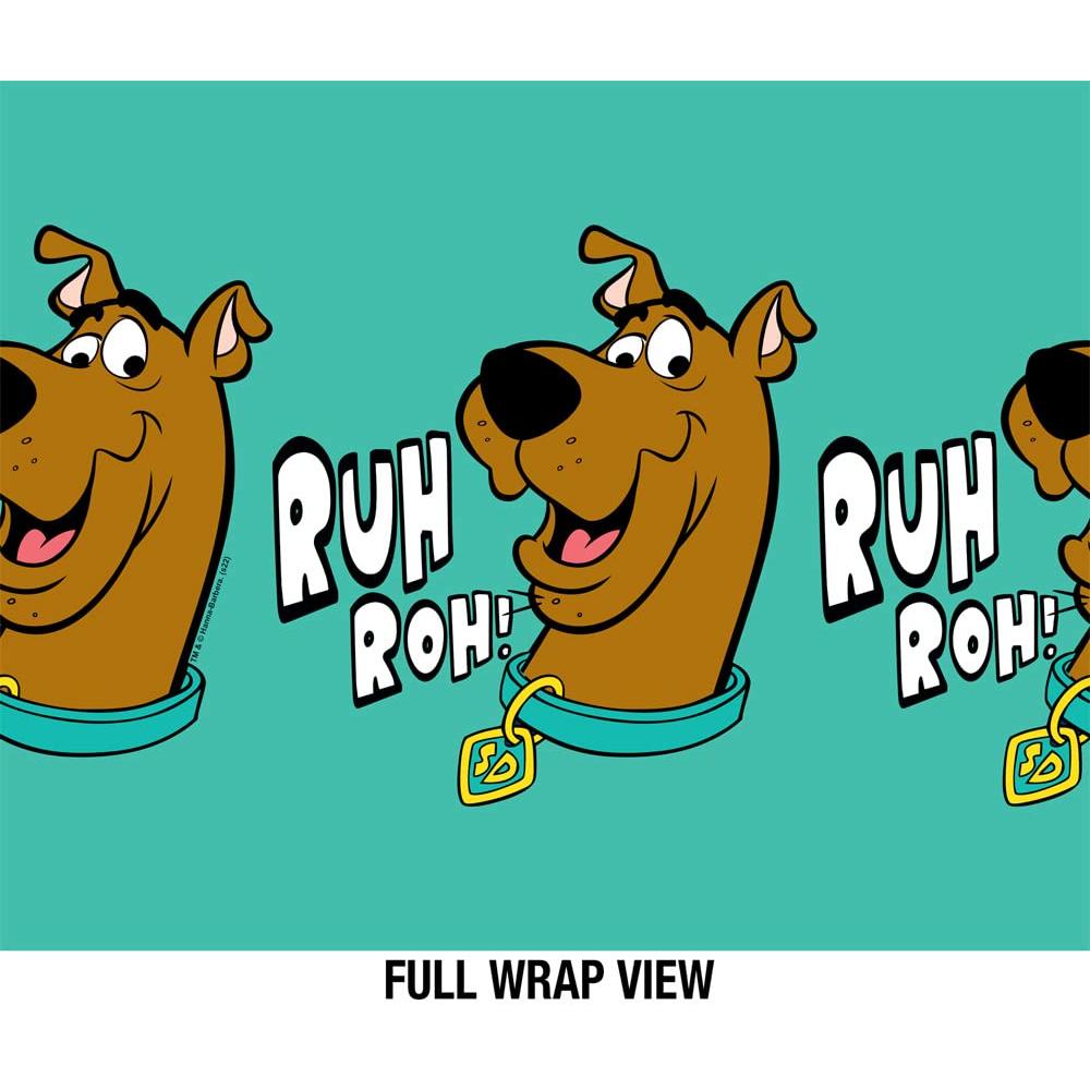 Scooby Ruo Ruh Logovision Scooby Doo! OFFICIAL Ruh Roh Face Pattern 24 oz Insulated ...