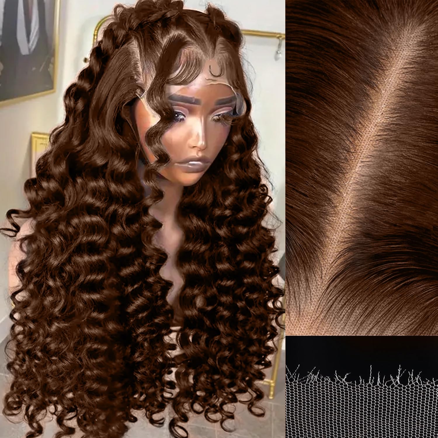 5x5 HD Swiss Lace Closure Body Wave 0.10mm Ultra Thin Invisible Pre Plucked Mlip 5x5 HD Lace Closure Body Wave, 0.10mm Ultra Thin  main image 4