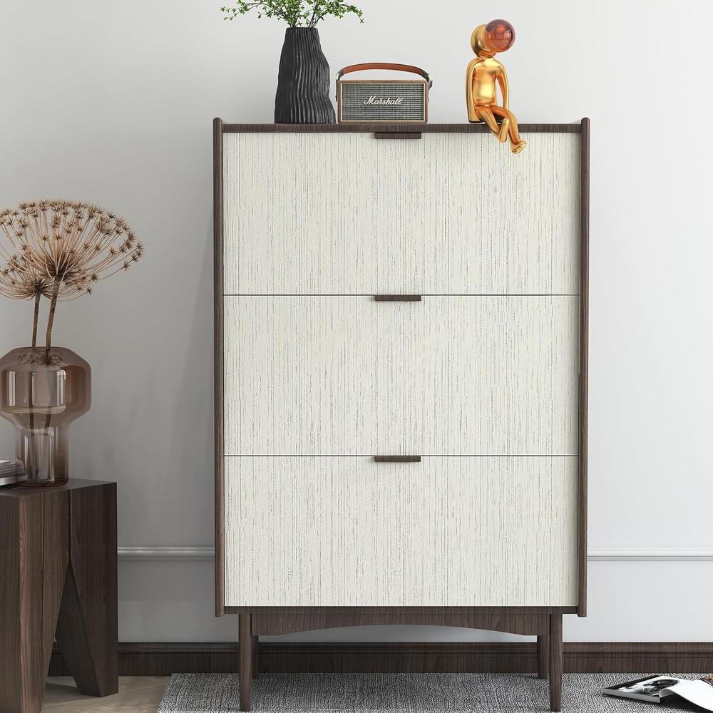 Livelynine 15.8X394 Tan Grasscloth Peel And Stick Wallpaper Textured ...