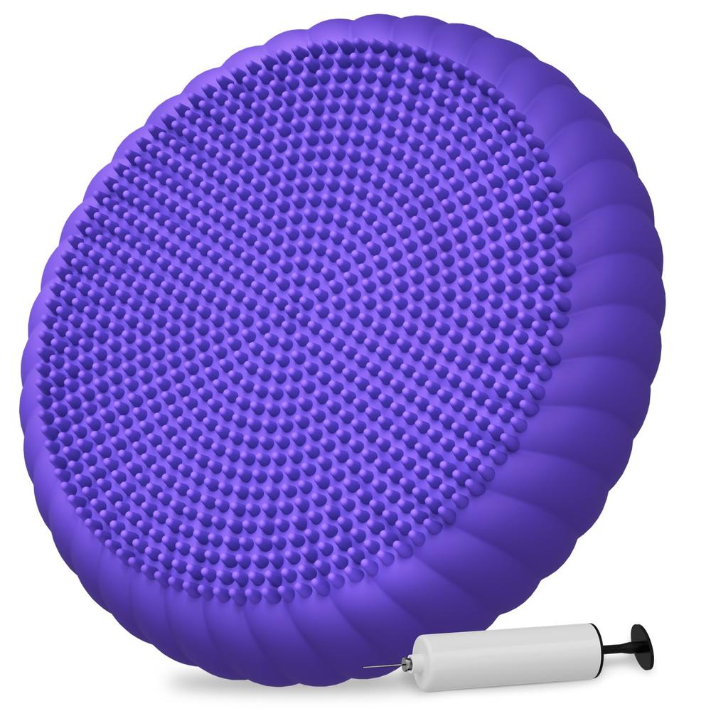 Balance Disc Inflation Spasemaxxx Wobble Cushion with Inflation Pump - Wobble Disk Balance ...