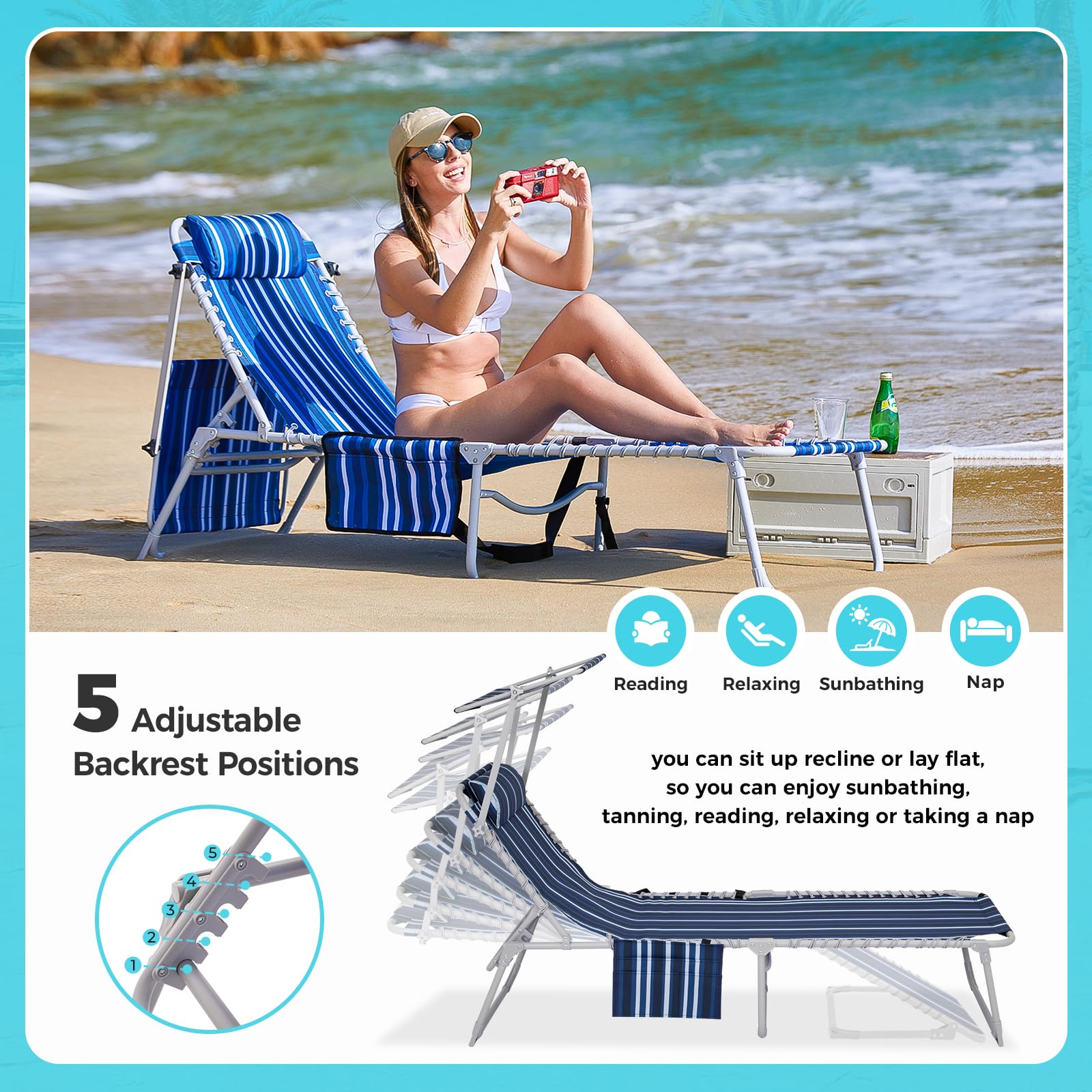 position beach chair with canopy from Kmart.com, image size:1600x1600