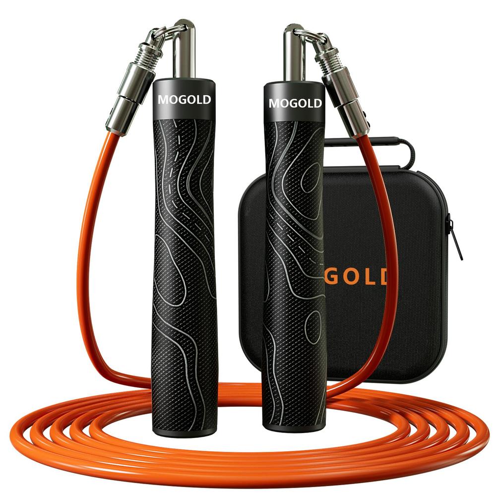 Mogold Mogold Adjustable Weighted Jump Rope With Pu Leather Handles - 10Ft ...