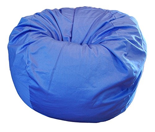 Ahh Products Blue Organic Cotton Large Bean Bag Chair