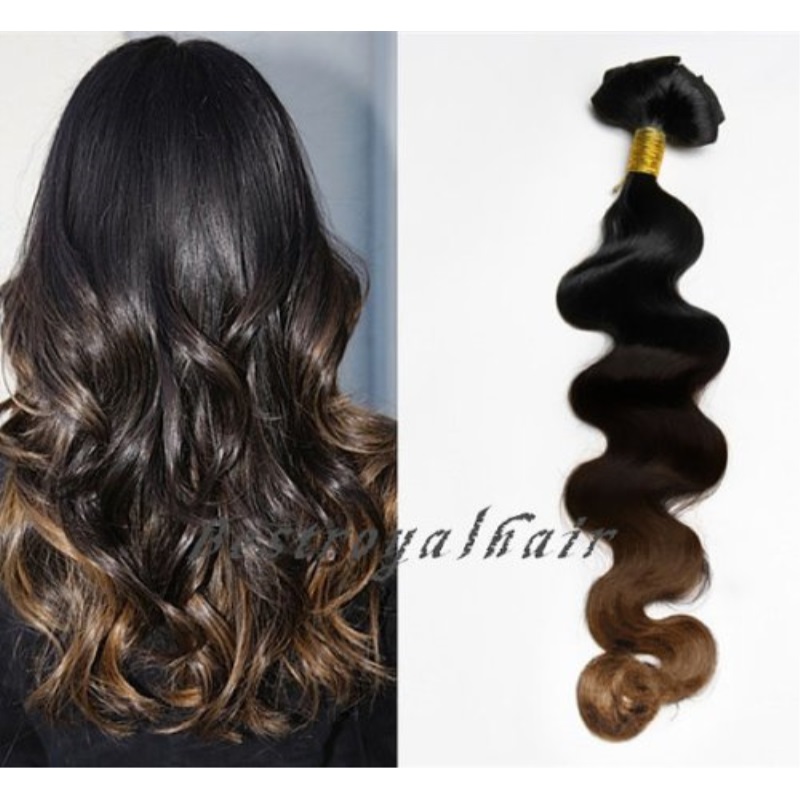Bestroyalhair Bestroyalhair 18 Clips Full Head Three Colors Ombre