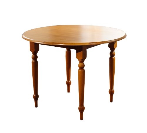 Target Marketing Systems 40 Inch Round Drop Leaf Table With Turned Target Marketing Systems 40 Inch Round Drop Leaf Table With Turned Spindle Legs Oak