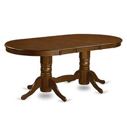 East West Furniture VAT ESP TP Vancouver Oval Double Pedestal Dining Room Table With East West Furniture VAT ESP TP Vancouver Oval Double Pedestal Dining Room Table With