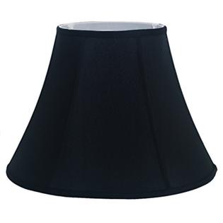 Deran 115 12 Bk Shantung Bell Lamp Shade 6 X 9 Black