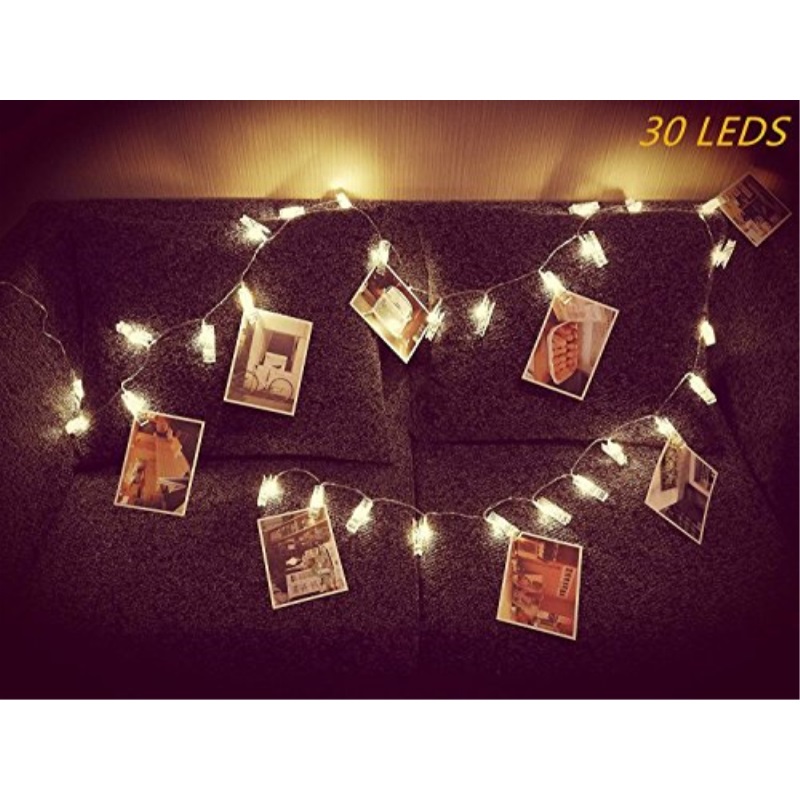 Ohbingo 30 Leds Photo Clips Dorm Room Christmas Lights Ohbingo 30 Leds Photo Clips Dorm Room Christmas Lights Decorations For Bedroom Usb Ed 12 Ft Warm White Ideal C