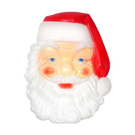 General Foam Plastics Christmas Large 3 Foot Santa Face Lighted Blow Mold Holiday Decoration