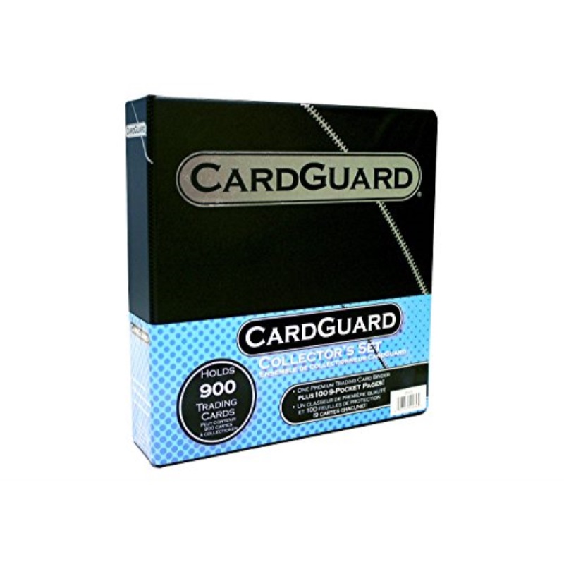 cardguard 3 ring binder holder with 100 9 pocket pages plastic