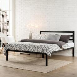 Photo 1 of Modern Studio 14 Inch Platform 1500H Metal Bed Frame, Mattress Foundation, Wooden Slat Support, with Headboard, Full