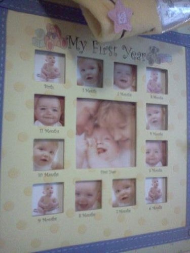 spice box babys first year keepsake photo album and journal with