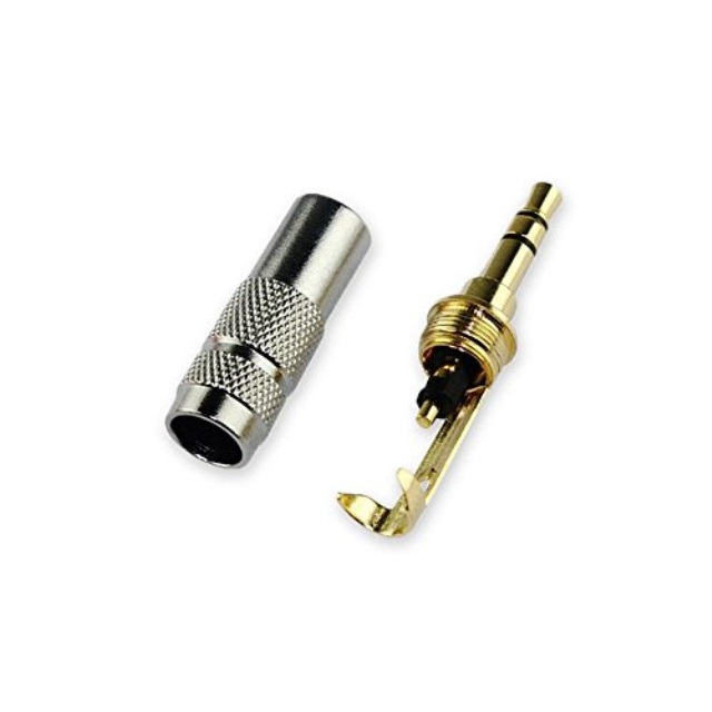 Amib076y127f1 Dcfun 3 5mm 3 Pole Headphone Jack Male Plug