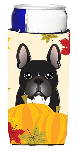 Caroline S Treasures Bb2033muk French Bulldog Thanksgiving Michelob Caroline S Treasures Bb2033muk French Bulldog Thanksgiving Michelob Ultra Koozies For Slim Cans Multicolor