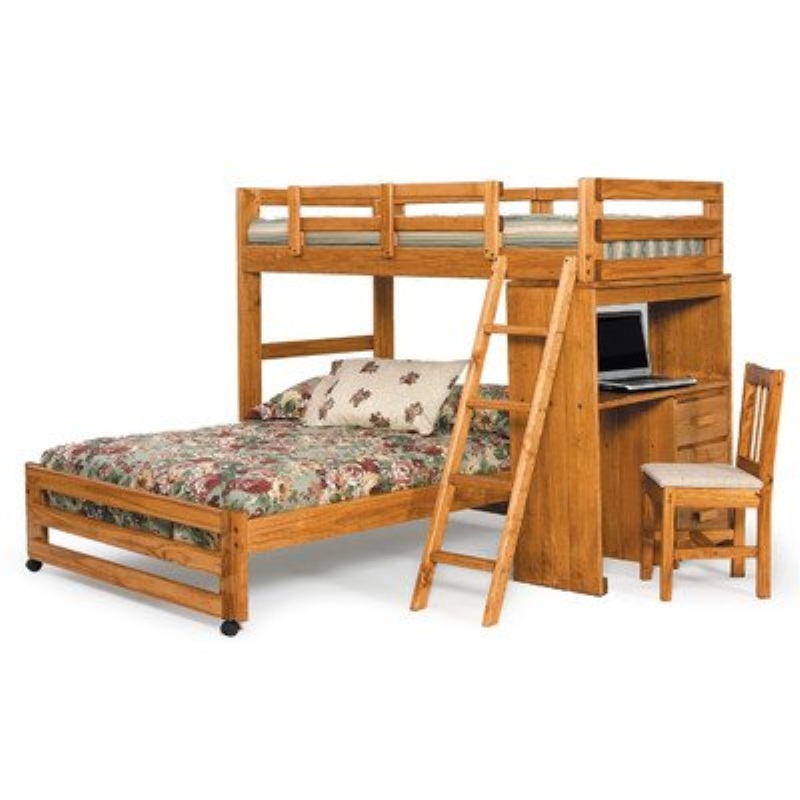 Chelsea Home Furniture 3611001 Twin Over Full Loft Bed With Desk End Chelsea Home Furniture 3611001 Twin Over Full Loft Bed With Desk End