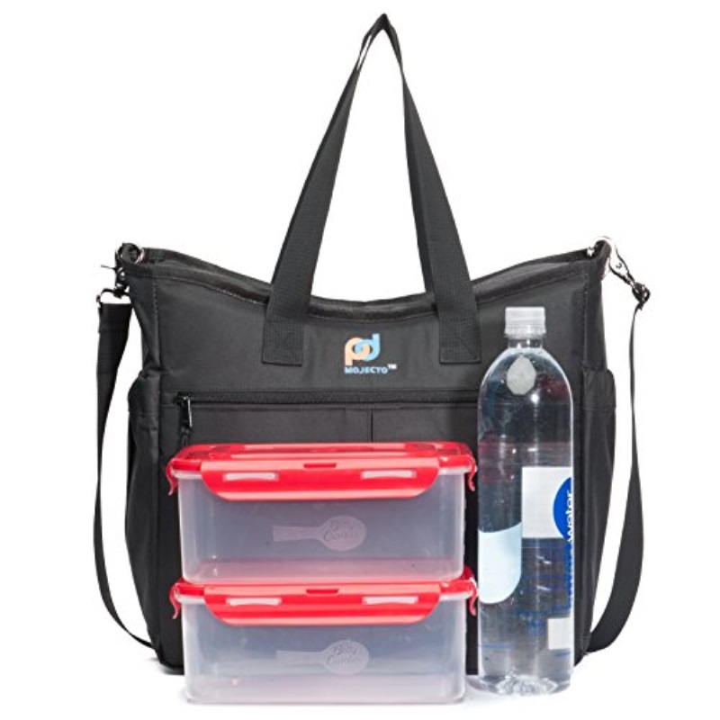 Mojecto Extra Large Lunch Cooler Bag For Women And Men Premium Mojecto Extra Large Lunch Cooler Bag For Women And Men Premium Fabric Thick Foam Insulation Strong Peva Liner Many Pockets Durable