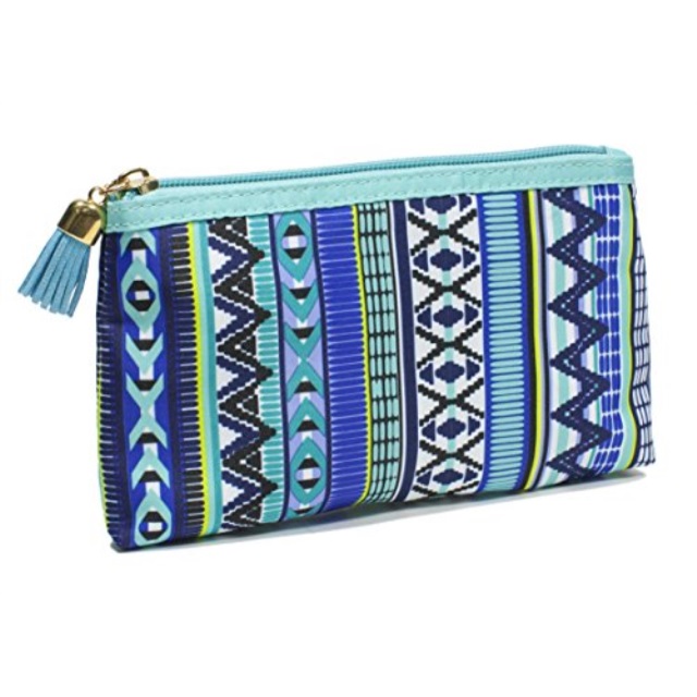 Modella Indigo Hues Collection Cosmetic Purse Kit Tribal