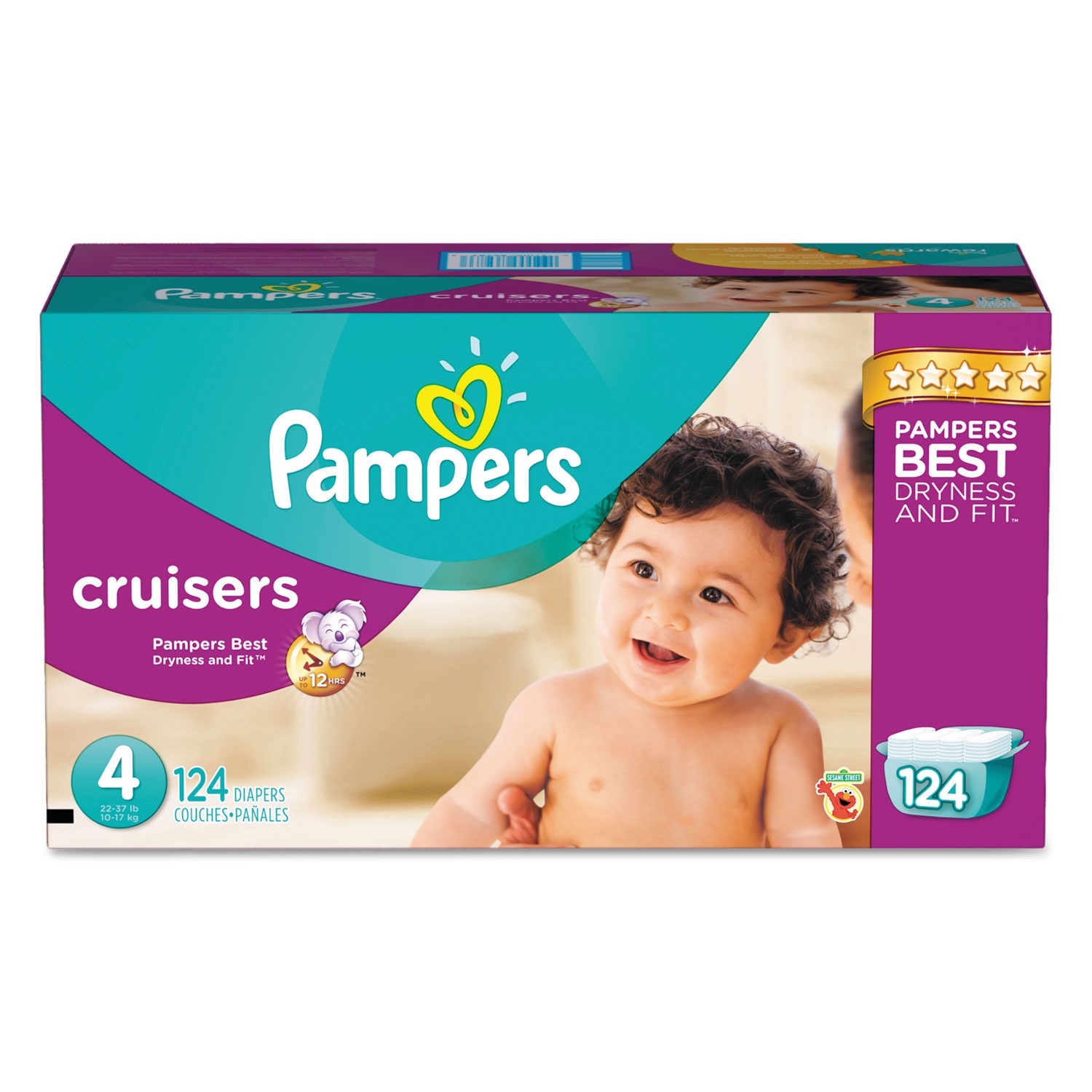 procter and gamble cruisers diapers size 4 22 37 lbs 124 carton