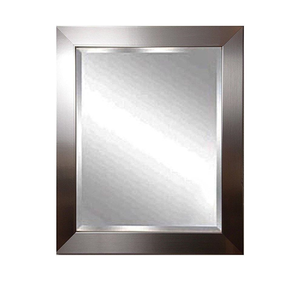 Rayne Mirrors American Made Silver Pee Beveled Wall Mirror Rayne Mirrors American Made Silver Pee Beveled Wall Mirror 32 X 36