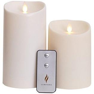 Set Of 2 Luminara Outdoor Flameless Candles 3 75x5 75x7 Luminara Outdoor Flameless Candles
