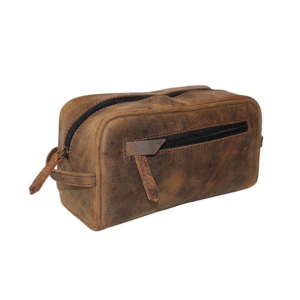 Genuine Leather Uni Bag Toiletry Travel Dopp Kit Bag Toiletry Travel Dopp Kit