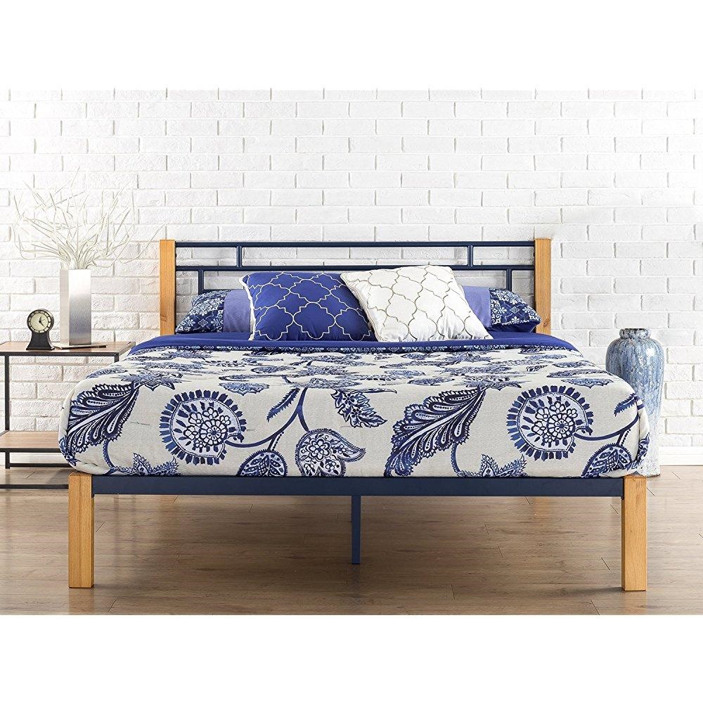 Zinus Epic Metal And Wood Platform Bed With Slat