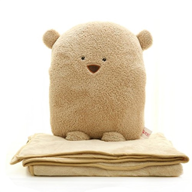 kids travel blanket and pillow set