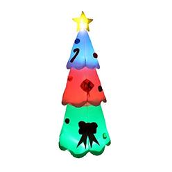 BZB Goods 8 Foot Tall Christmas Inflatable LED Color Changing Christmas Tree Lights Decor Outdoor Indoor