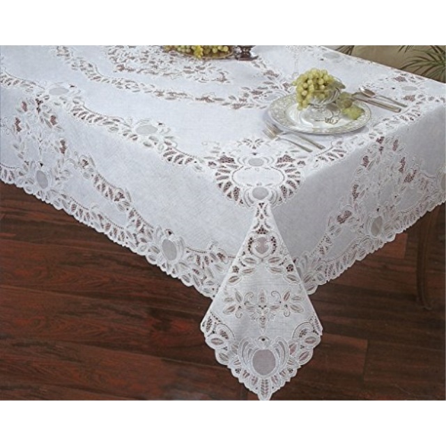Better Home New Crochet Vinyl Lace Tablecloth Newbridge Crochet Lace Vinyl Tablecloth 60 Inch By 90 Oblong Rectangle