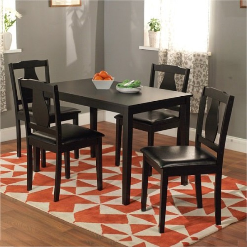 Simple Living Dining Sets Collections Sears Simple Living Black 5 Piece Kaylee Dining Set