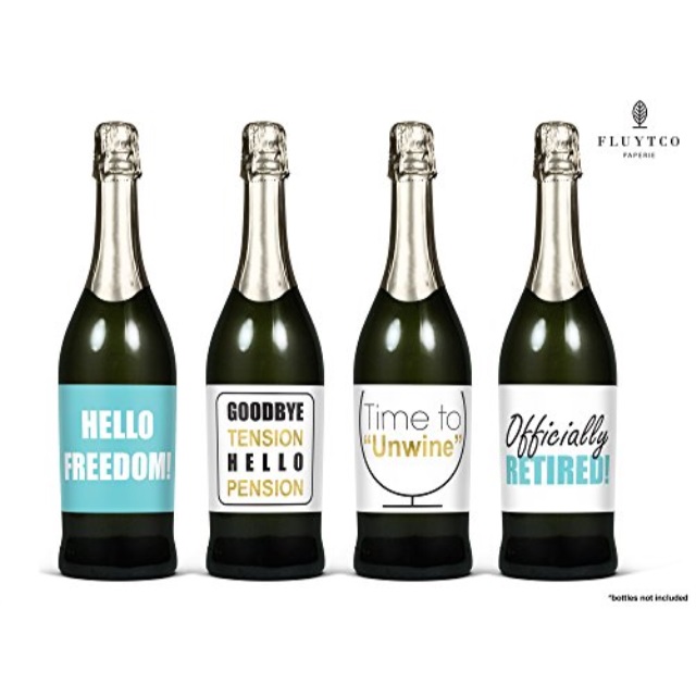 fluytco retirement party supplies and decorations set of 8 wine