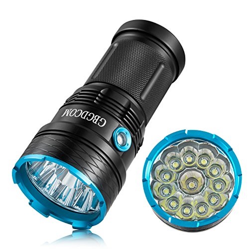 Gibbon Flashlight Gibbon 13000 Lumens LED Flashlight 12X CREE XM-L T6 Super Bright Waterproof