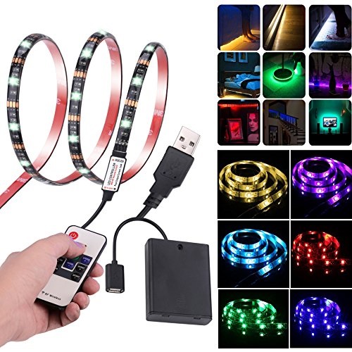Leimaq Usb Battery Ed Rgb Led Light Strip With Rf Leimaq Usb Battery Ed Rgb Led Light Strip With Rf Wireless Remote Control Waterproof Flexible Rope Lights Smd 5050