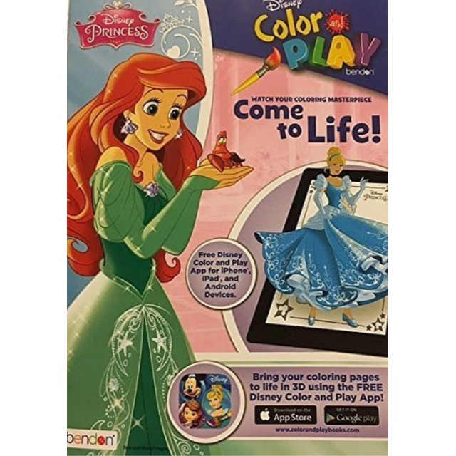 Download Bendon Disney Princess Color And Play Super Activity Coloring Book