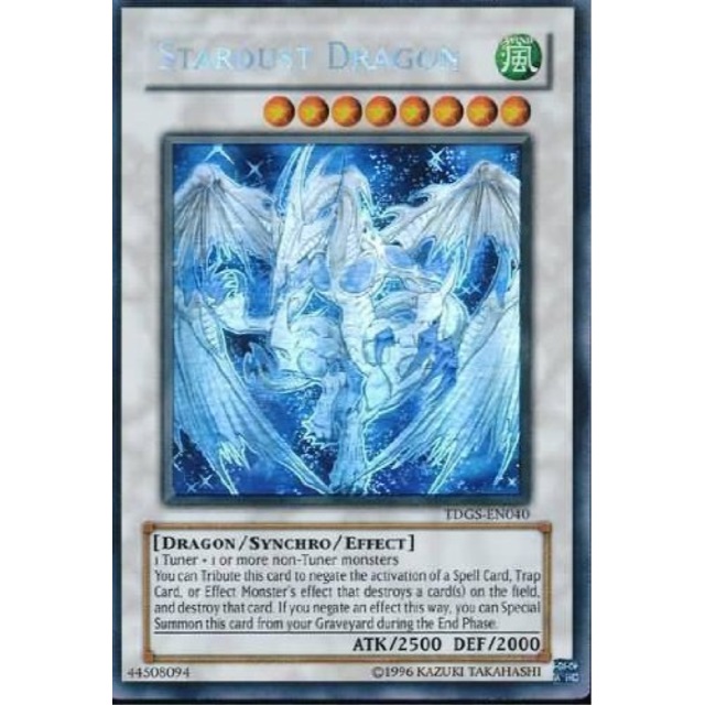 Yu Gi Oh Stardust Dragon Tdgs En040 The Duelist Genesis Unlimited Edition Ghost Rare