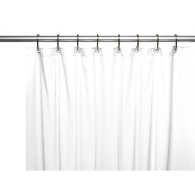 Carnation Home Fashions 3 Gauge Vinyl Shower Curtain Liner With Weighted Magnetetal Grommets 72in X White Gauge Vinyl Shower Curtain Liner, Do Plastic Shower Curtains Cause Cancer